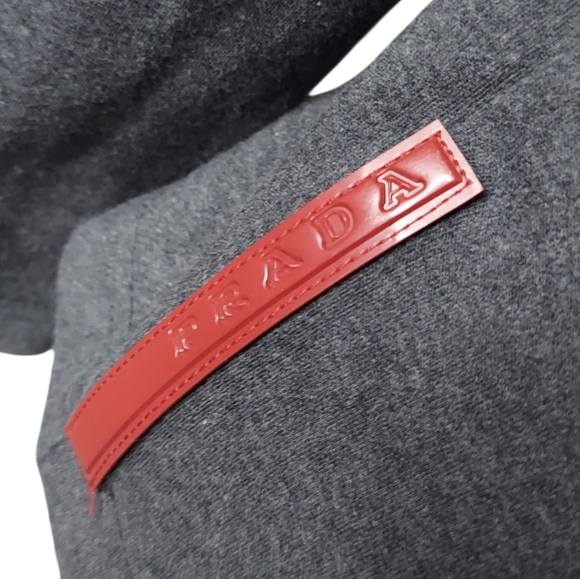 Prada | Logo Strip | Snap Button | Nylon Trim | Pima Cotton | Y2k | Preppy Polo - Picture 5 of 8